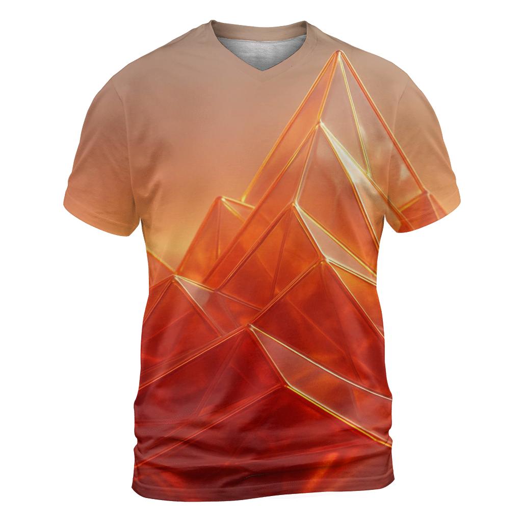 Glass Mountain Gradient custom all-over print shirts