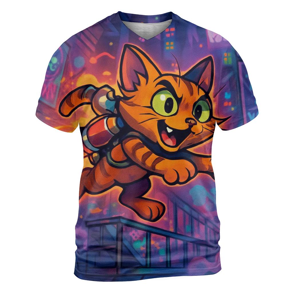 Punk Rocket Alley Cat statement graphic shirts