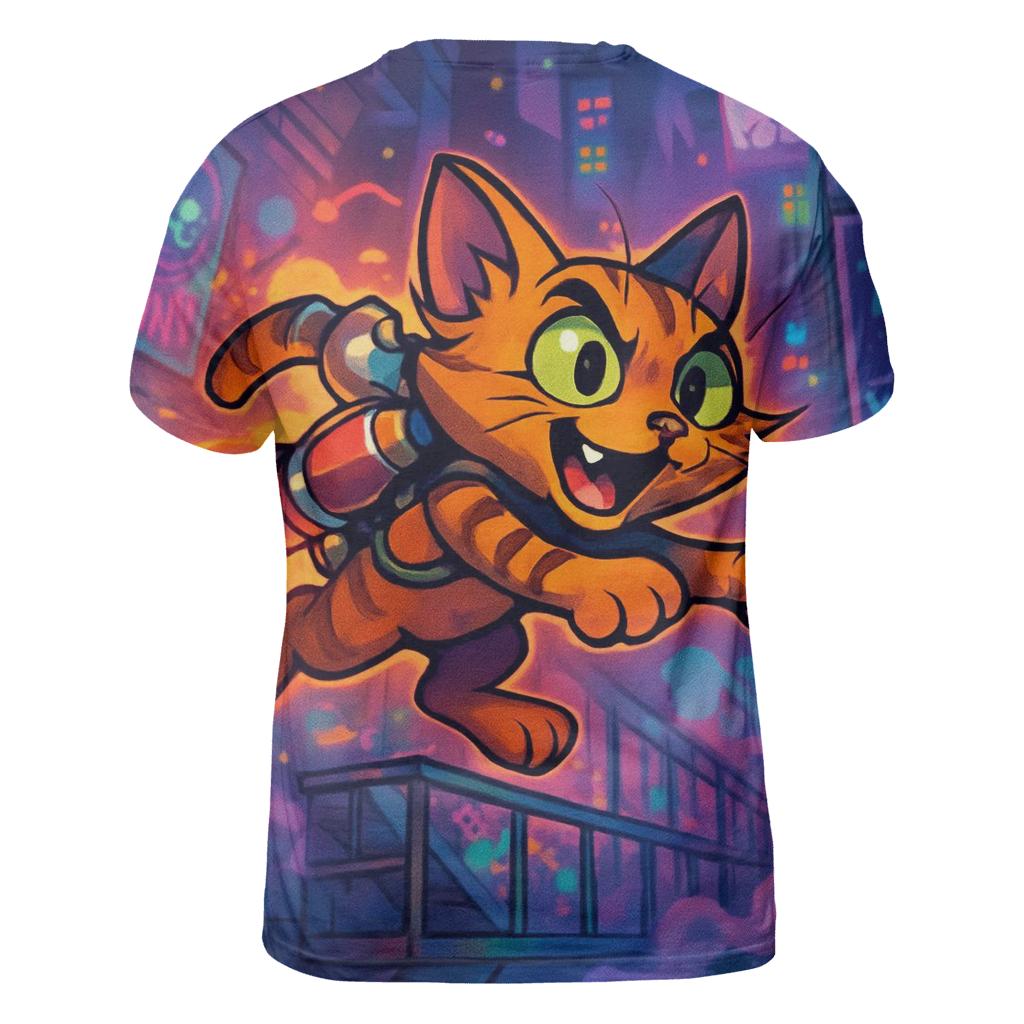 Punk Rocket Alley Cat statement graphic shirts