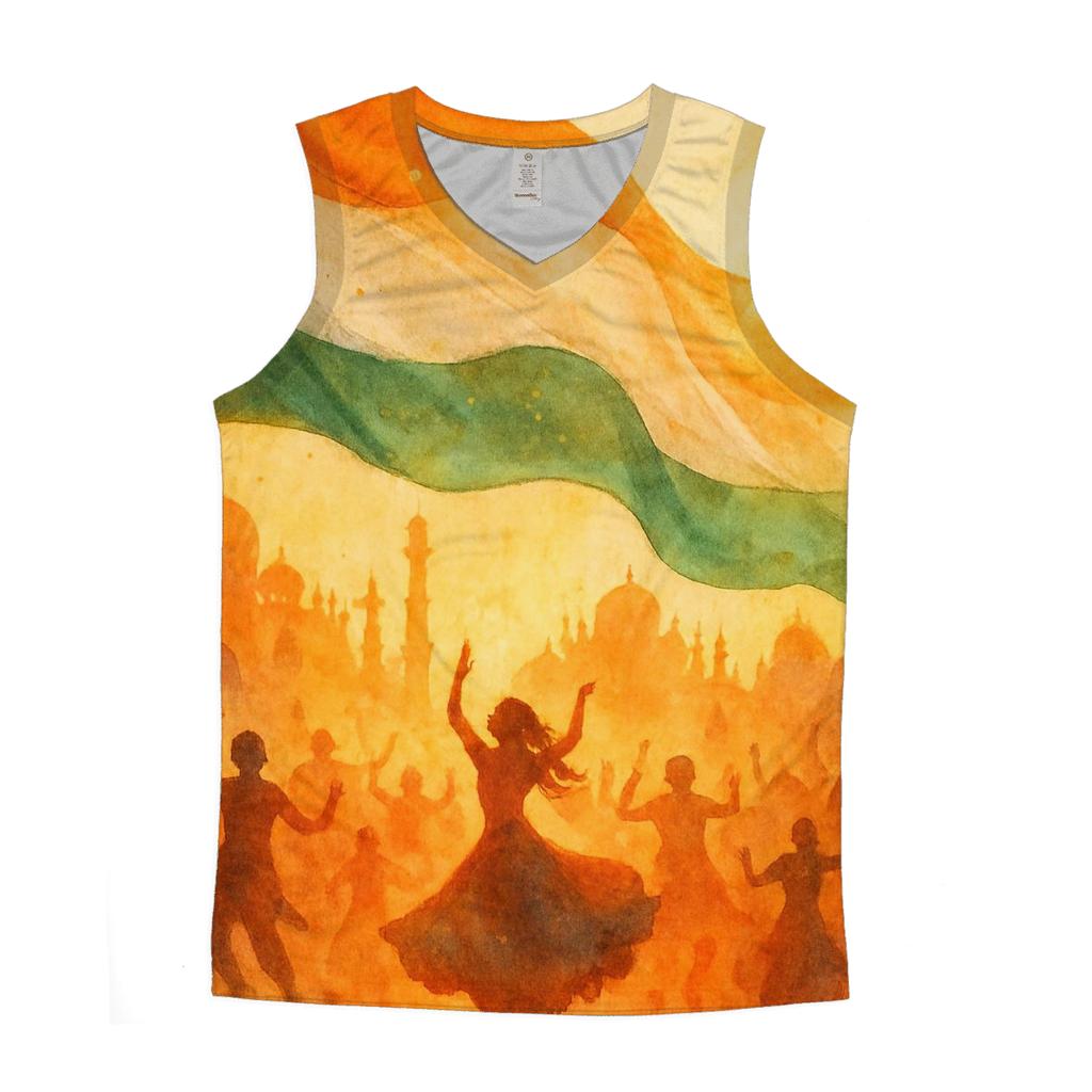India Festival Drapery trendy fitted tank tops