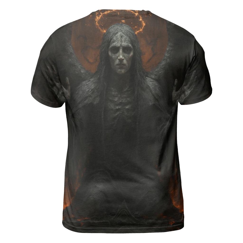 Fallen Angel In Cinder Wings statement graphic shirts