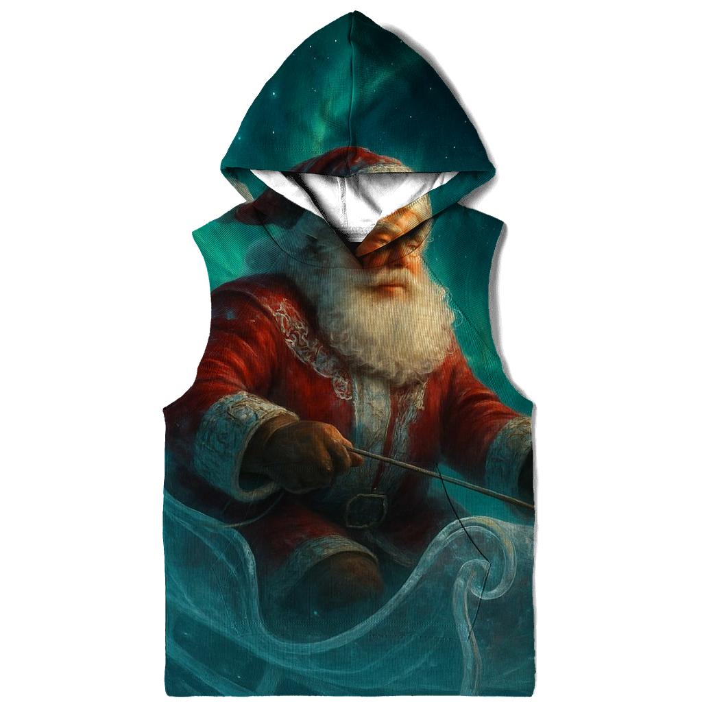 Aurora Sleighbound Santa premium hoodies