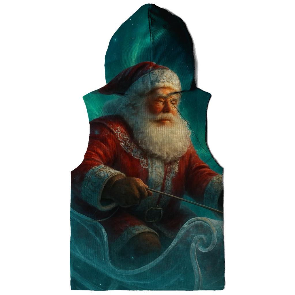 Aurora Sleighbound Santa premium hoodies