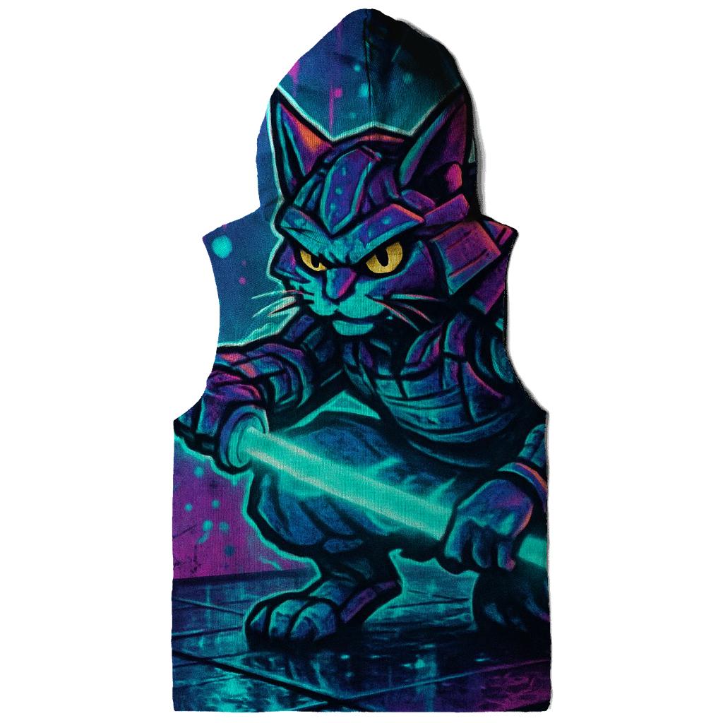 Neon Alley Samurai Cat hoodie trends