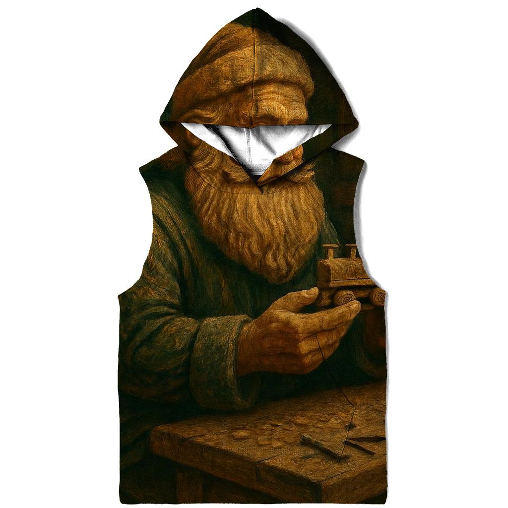 Woodland Workshop Santa printed hoodies