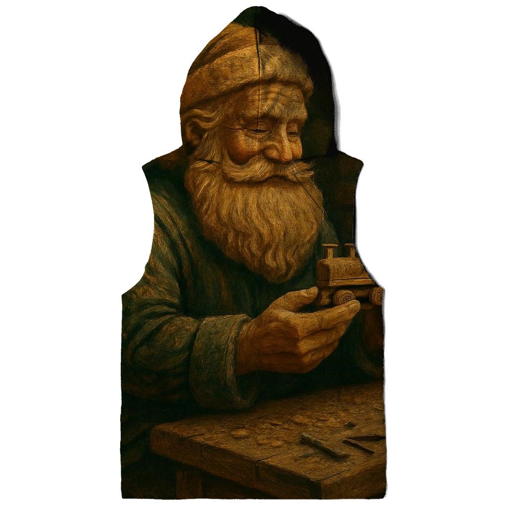 Woodland Workshop Santa printed hoodies