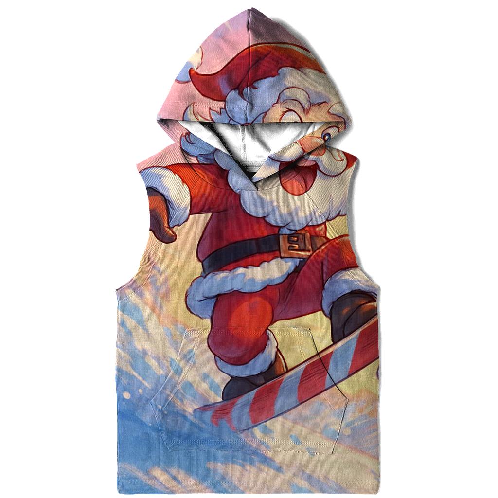 Surfboard Santa Sunset hoodies fashion
