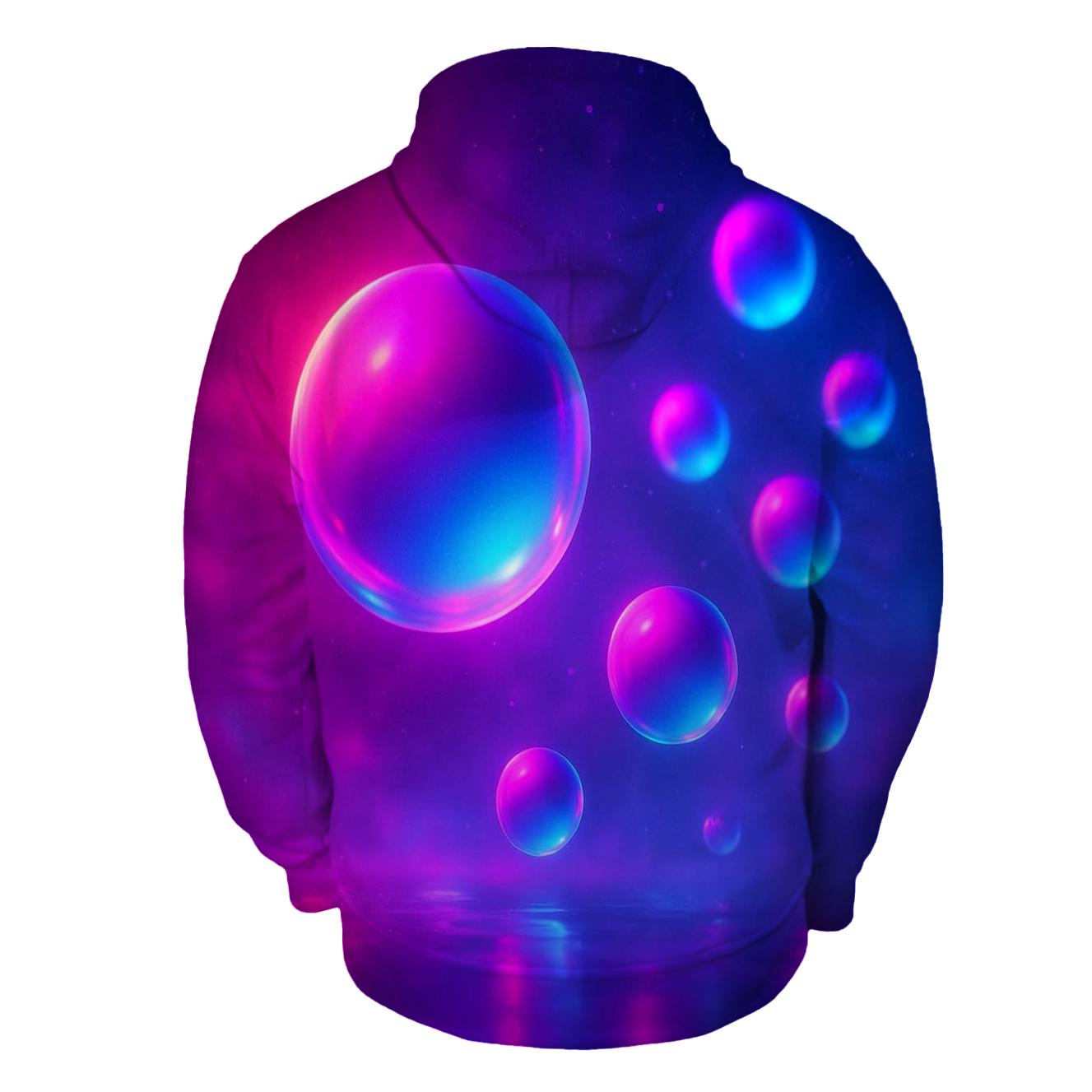 Neon Orb Drift zip-up hoodies
