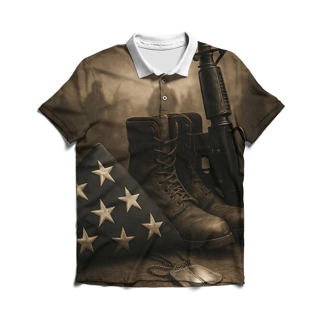 Folded Honor Still Life premium cotton polo shirts