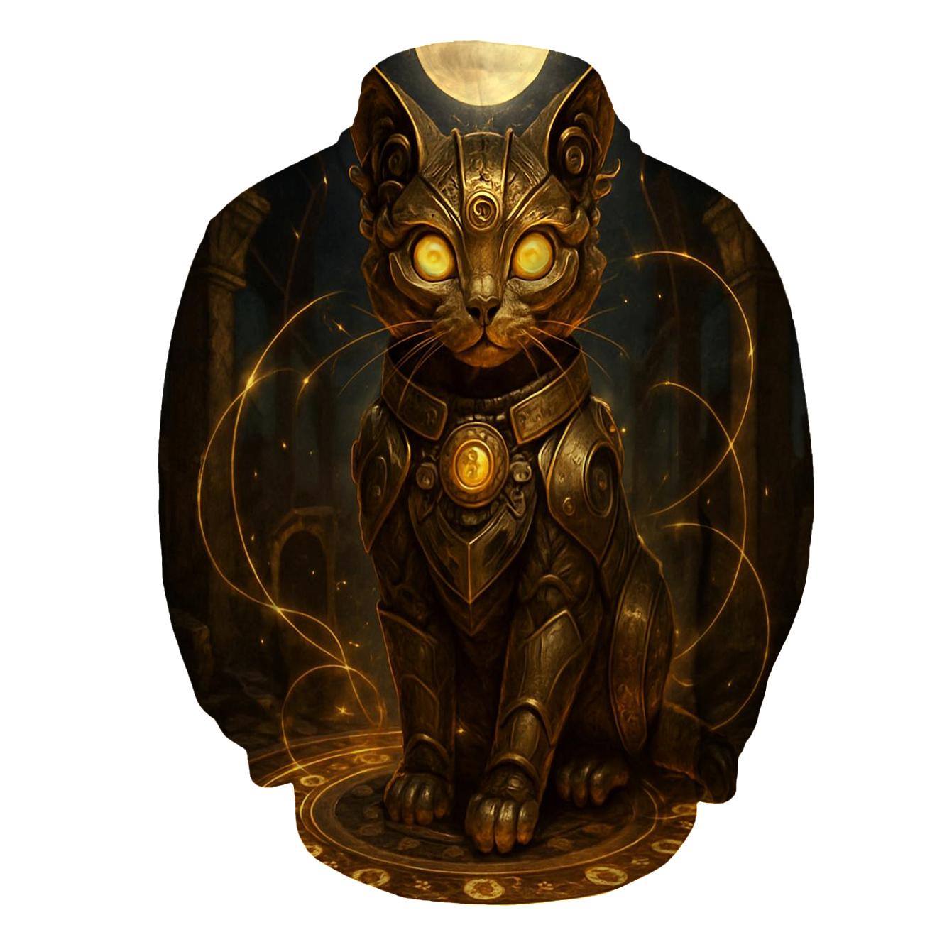 Clockwork Guardian Cat hoodie designs