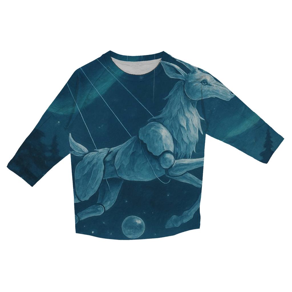 Frostbound Marionette Stag fashion 3/4 sleeve shirts