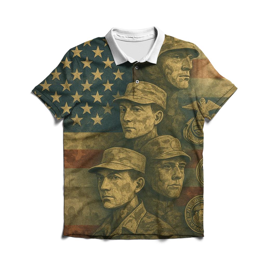 Camouflage Union Mosaic casual sports polo shirts