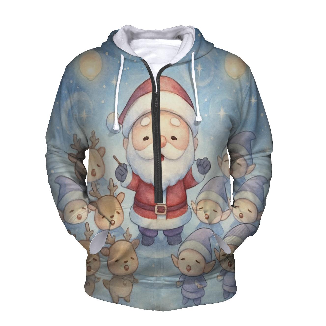 Midnight Choir Santa designer hoodies