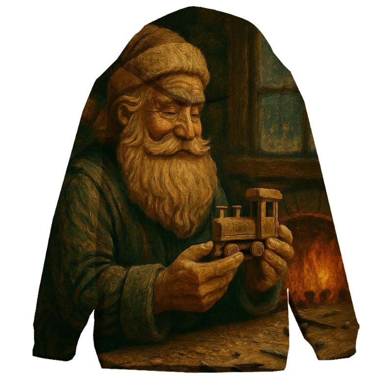 Woodland Workshop Santa heavyweight hoodies