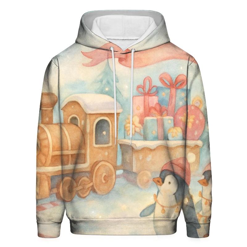 Gingerbread Train Parade premium hoodies