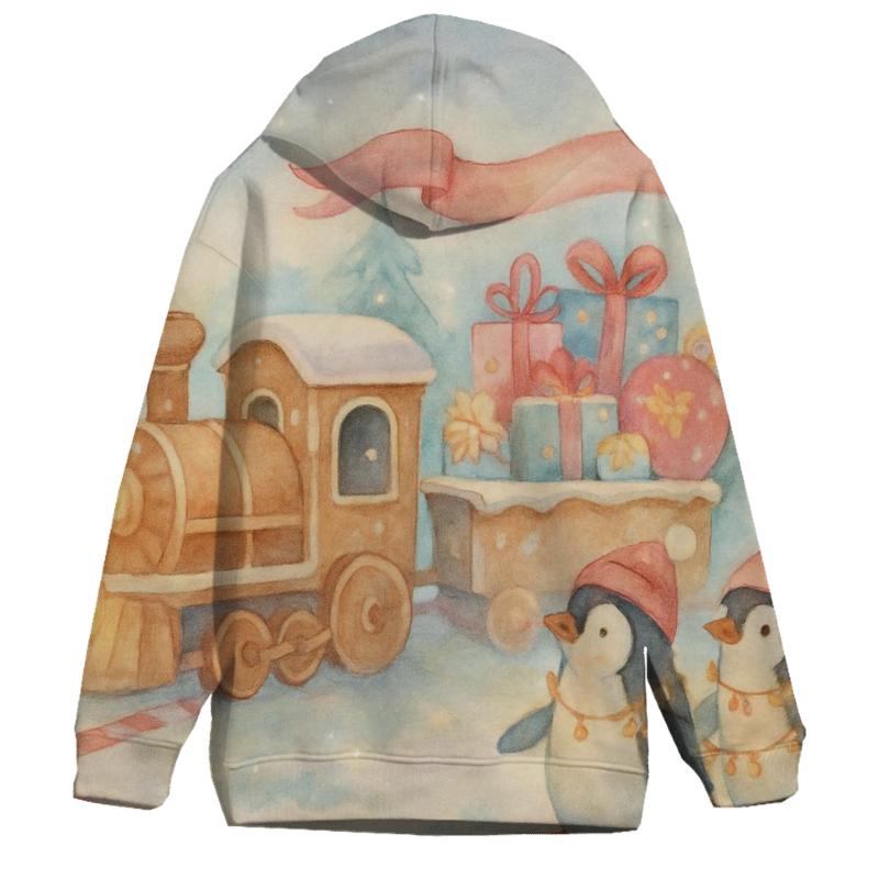 Gingerbread Train Parade premium hoodies