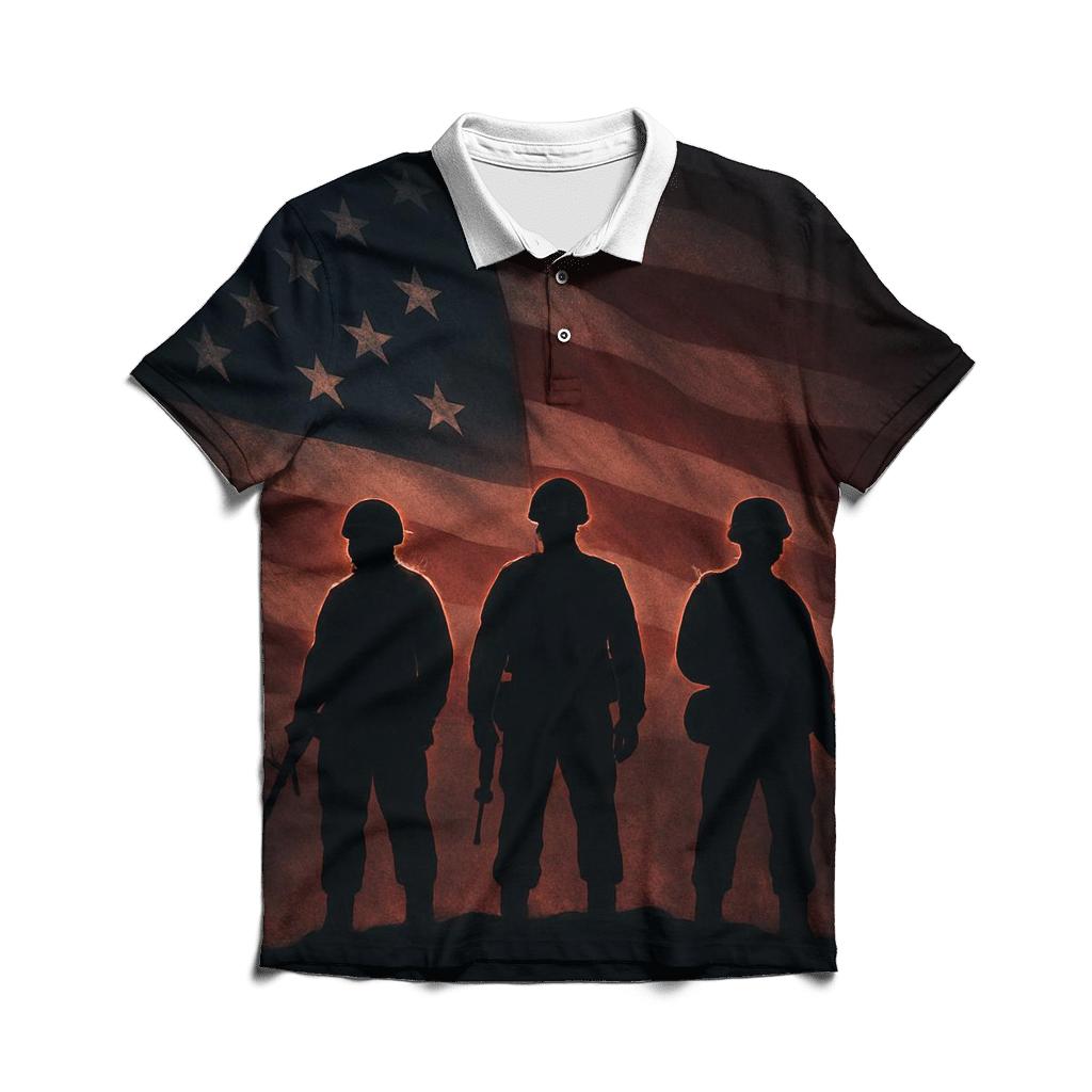 Last Watch Silhouette casual sports polo shirts