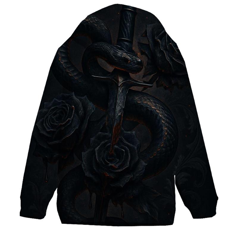 Serpent Dagger And Blooming Thorns lightweight hoodies