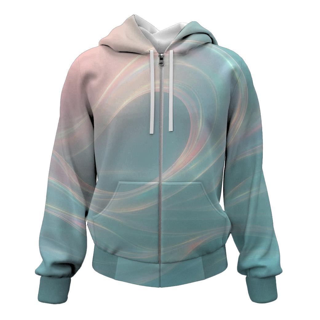 Aurora Wave Gradient hoodie styles