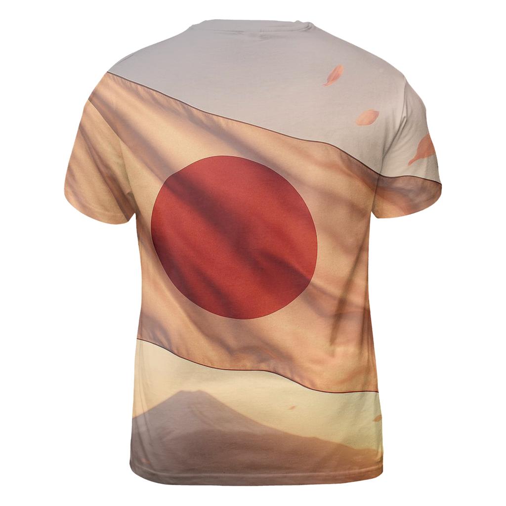 Japan Silk Dawn unique graphic print tees