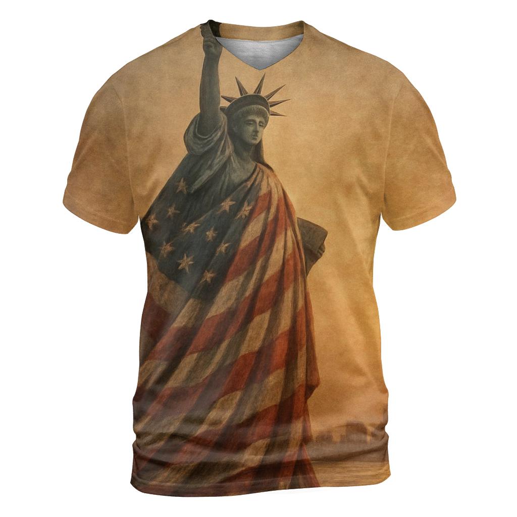 Liberty Echo creative print fashion shirts