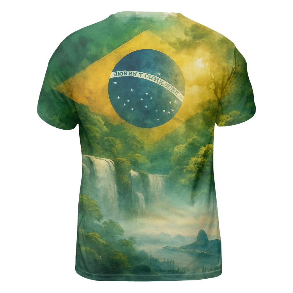 Brazil Rainforest Banner statement graphic shirts