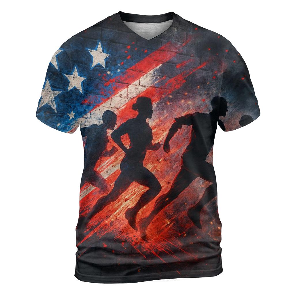 Urban Stripes Graffiti custom all-over print shirts