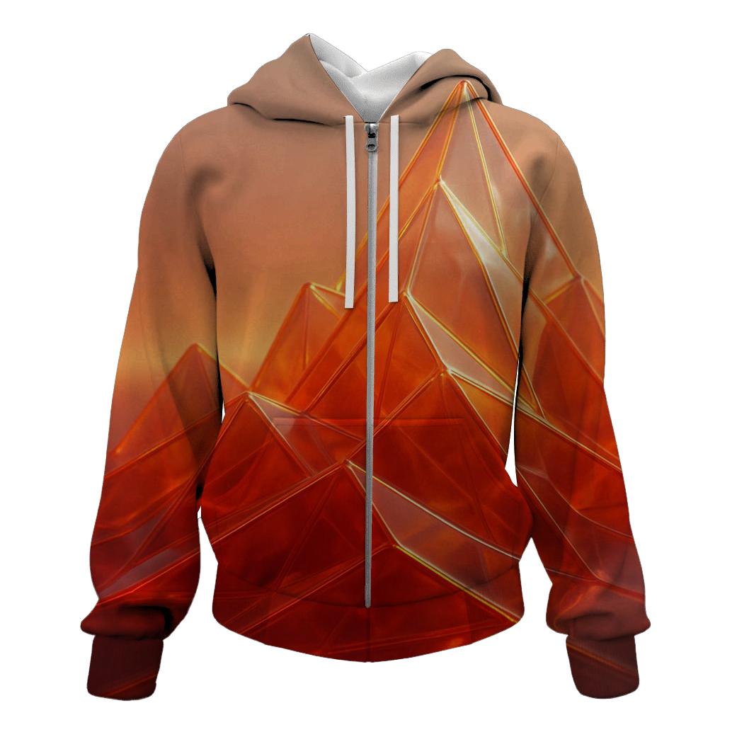 Glass Mountain Gradient embroidered hoodies