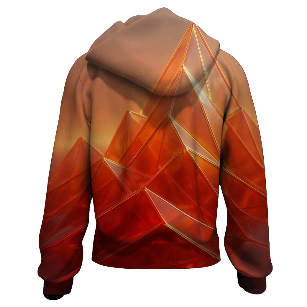 Glass Mountain Gradient embroidered hoodies