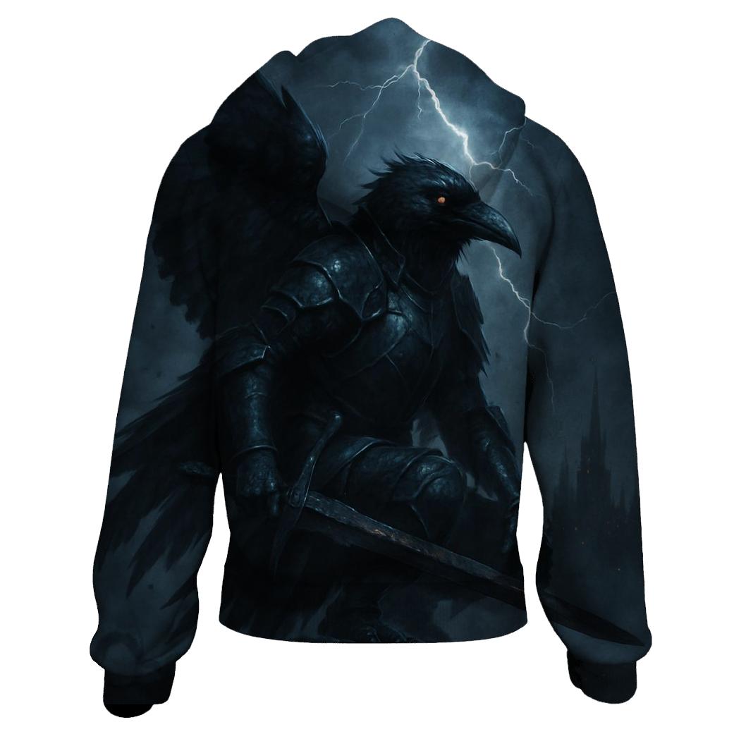 Raven Knight Of Midnight Steel zip-up hoodies