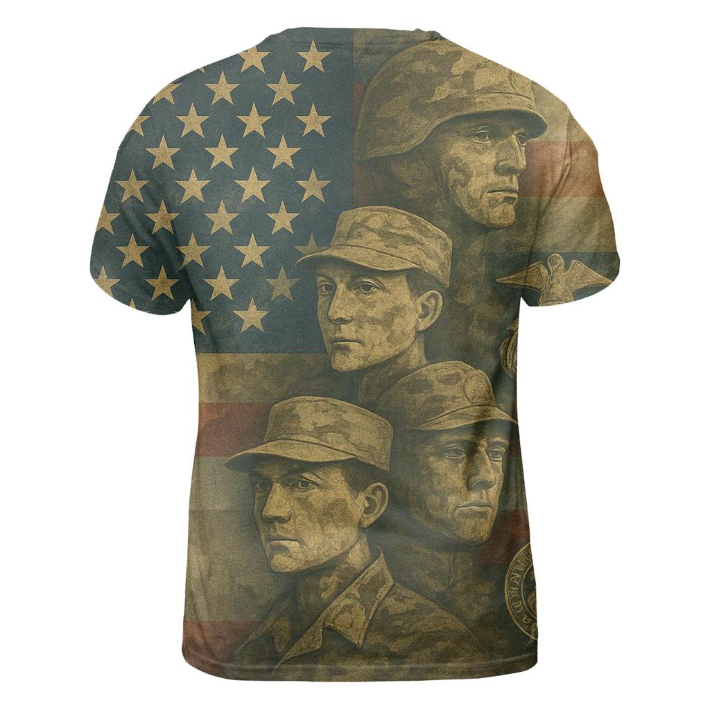 Camouflage Union Mosaic creative print fashion shirts