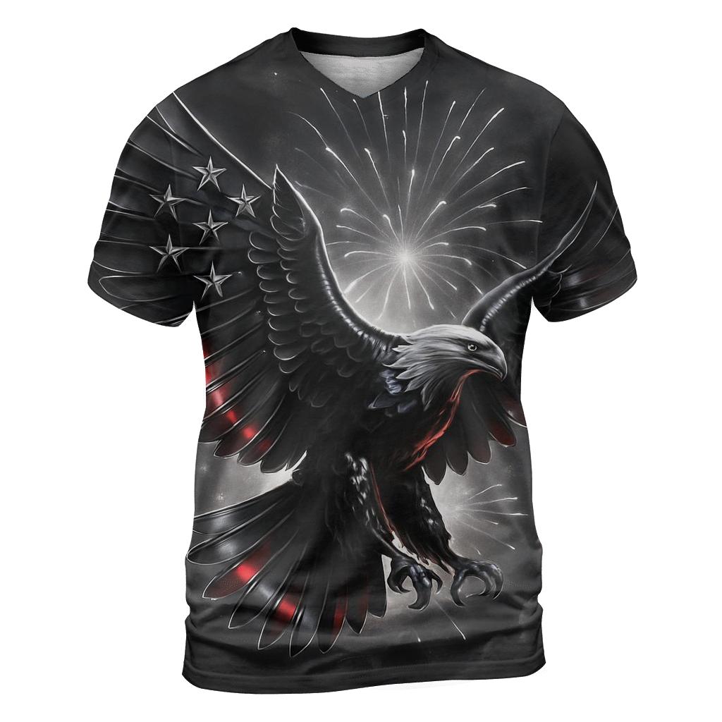 Eagle Starflare vibrant all-over design tees