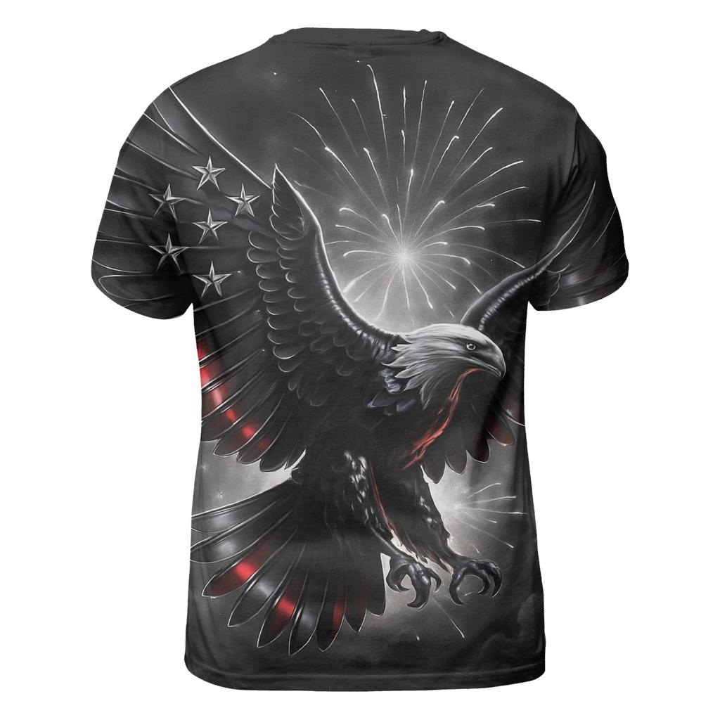 Eagle Starflare vibrant all-over design tees