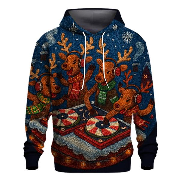 Reindeer Record Night heavyweight hoodies