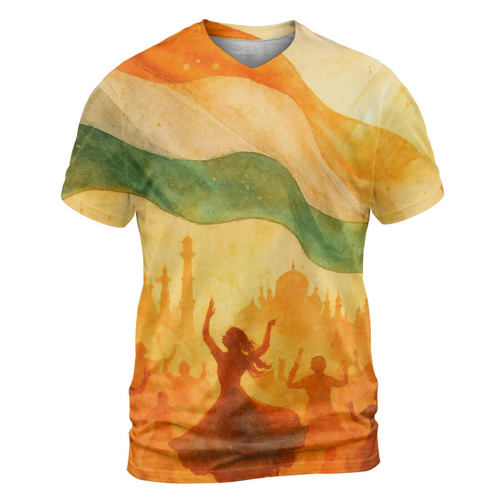 India Festival Drapery custom all-over print shirts