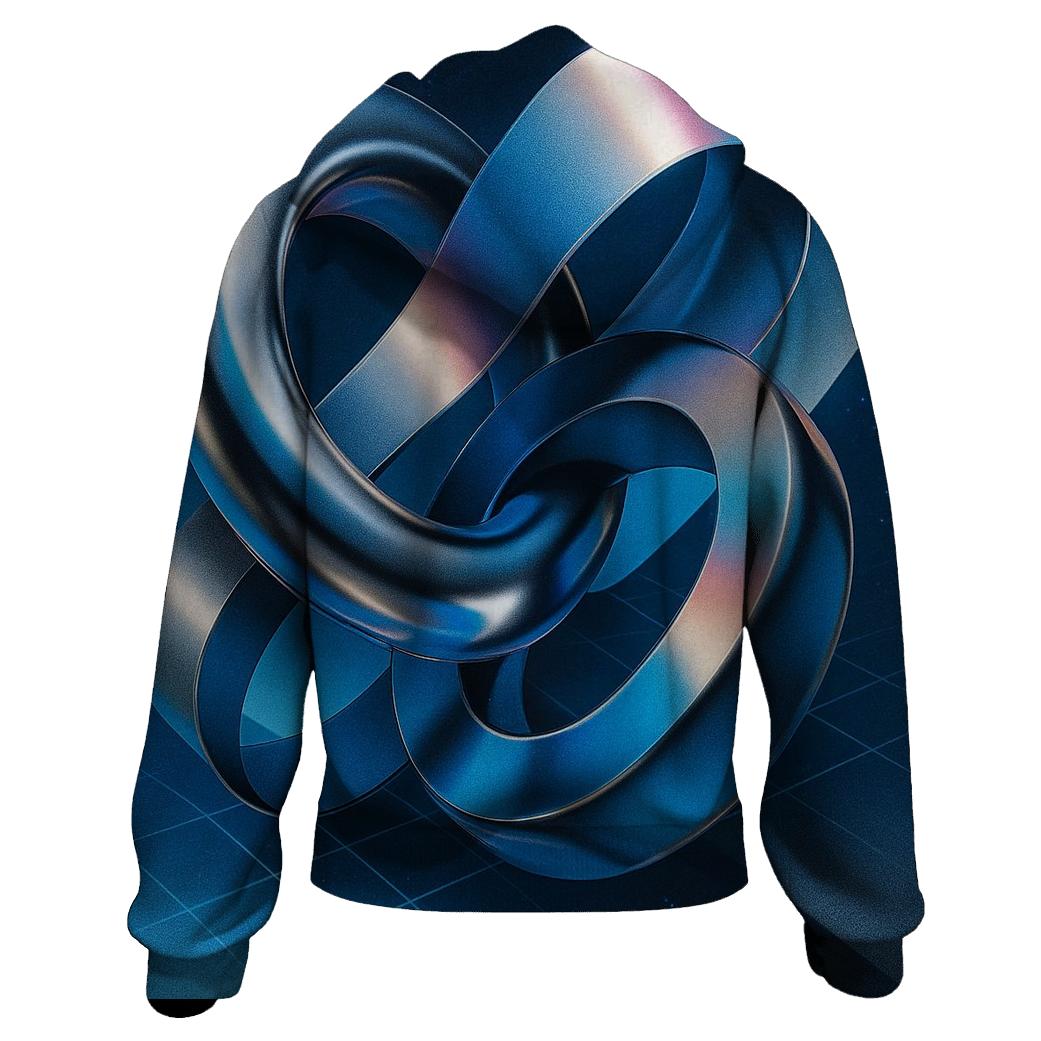 Chromatic Liquid Geometry lightweight hoodies