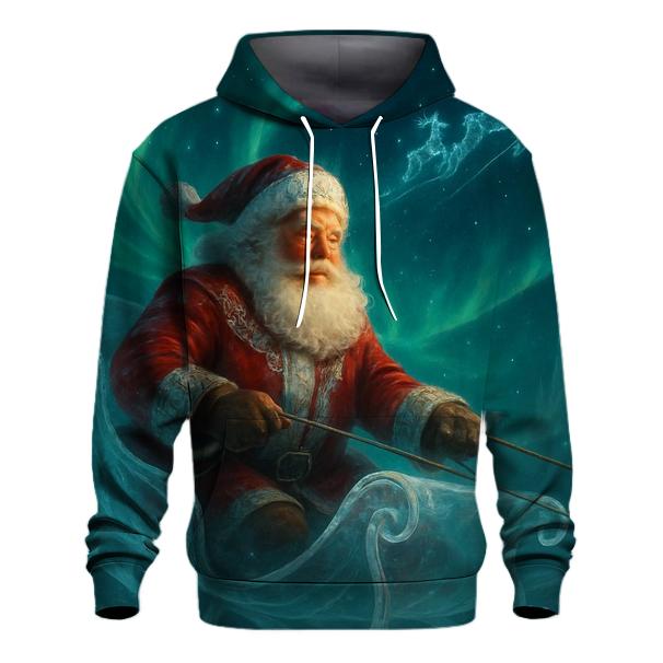 Aurora Sleighbound Santa heavyweight hoodies