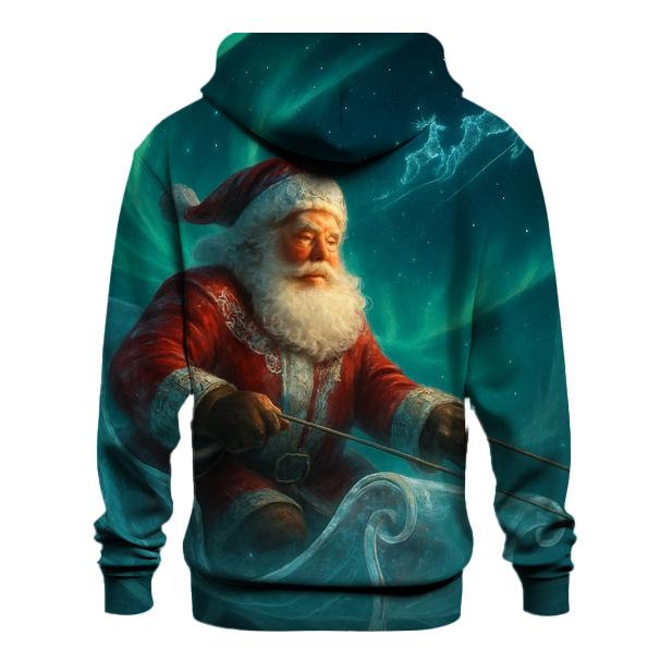 Aurora Sleighbound Santa heavyweight hoodies