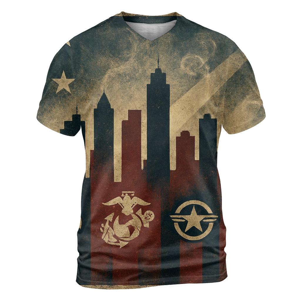 Valor Skyline Emblem designer pattern shirts