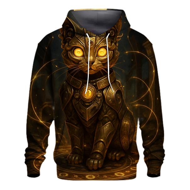 Clockwork Guardian Cat graphic hoodies