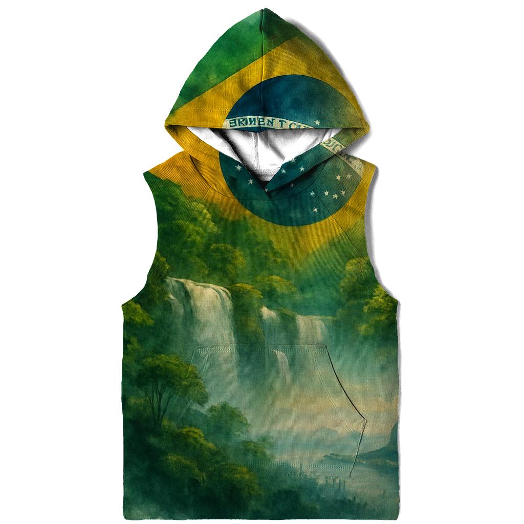 Brazil Rainforest Banner zip-up hoodies