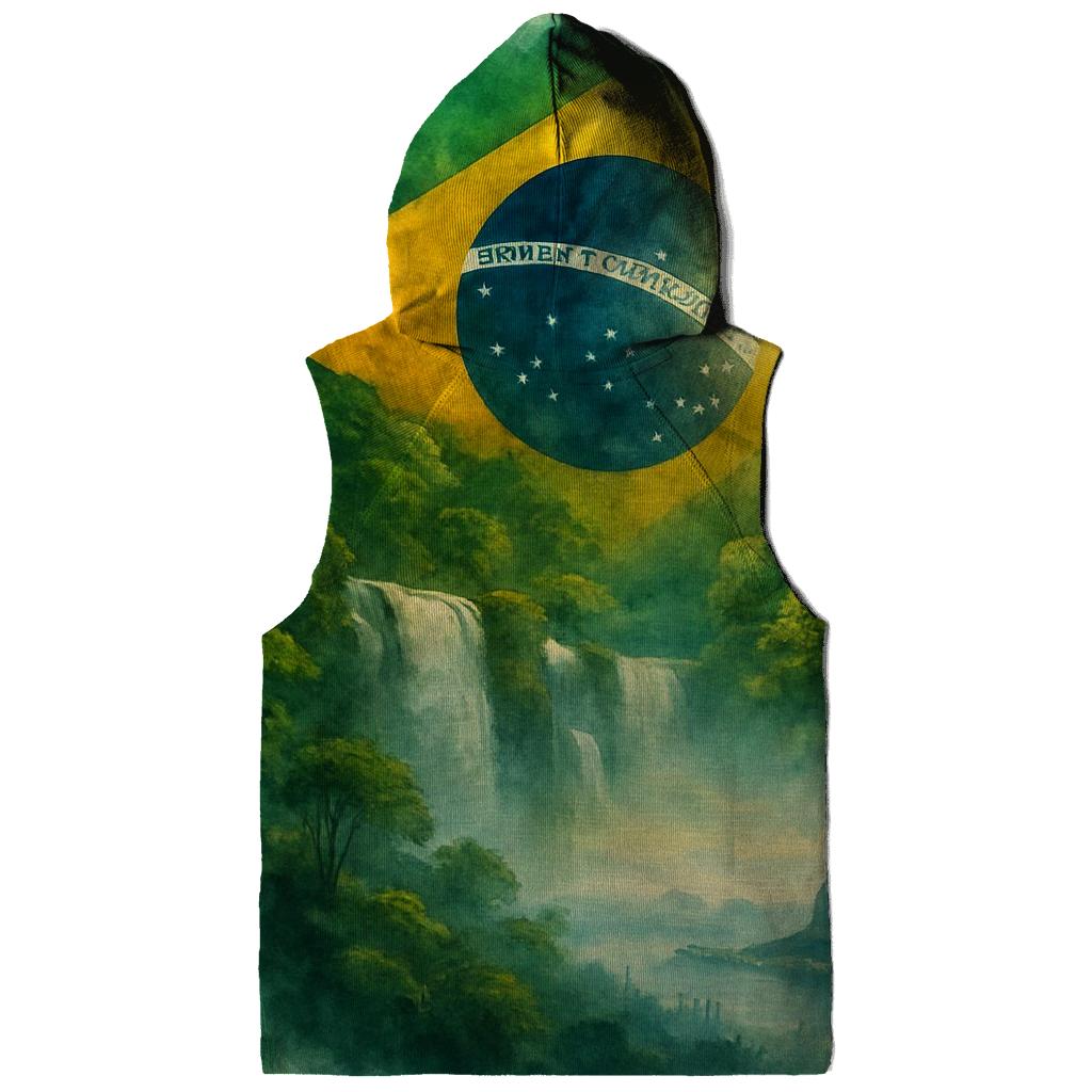 Brazil Rainforest Banner zip-up hoodies