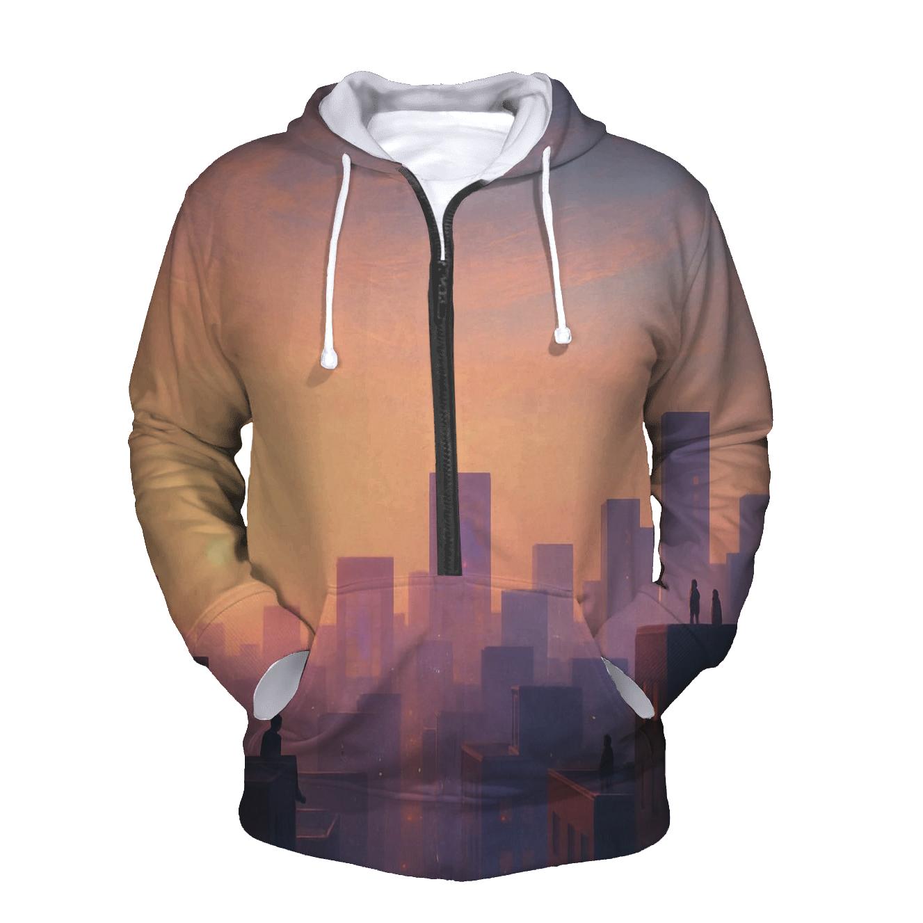 Lavender City Silhouette hoodie trends