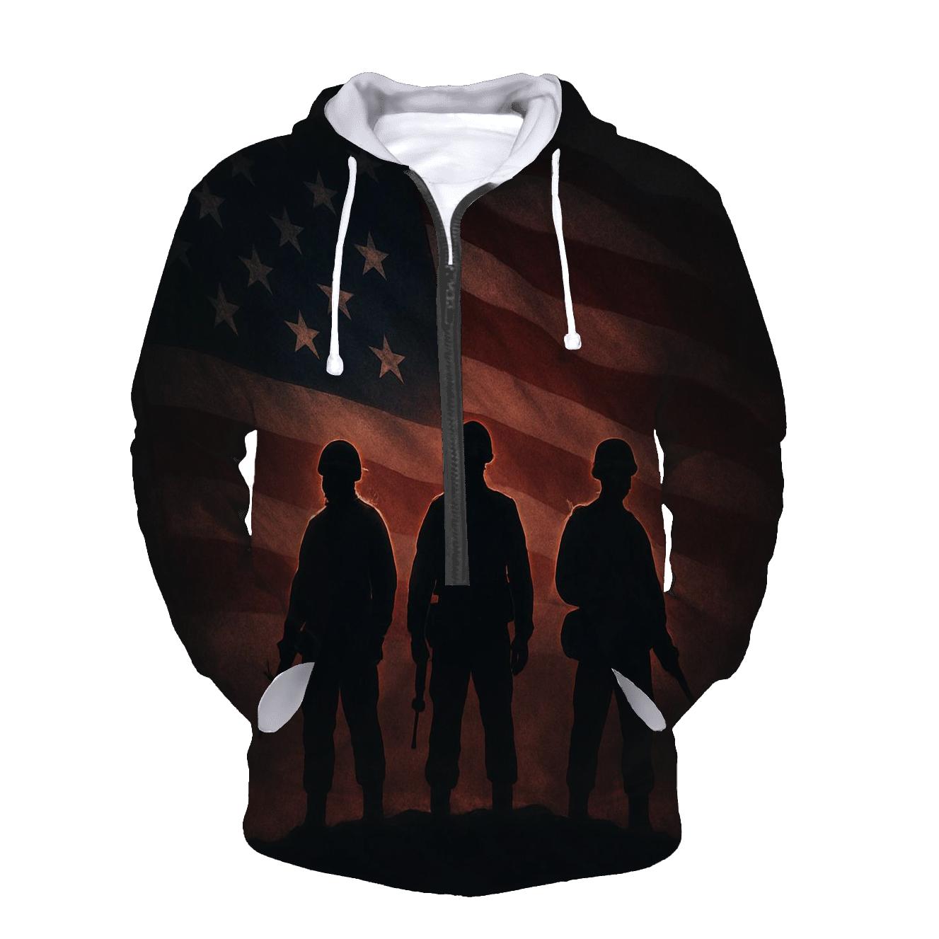Last Watch Silhouette pullover hoodies