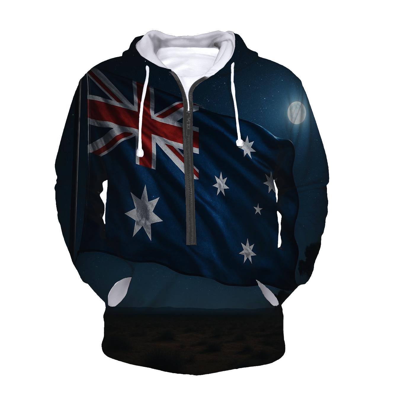 Australia Southern Light printed hoodies