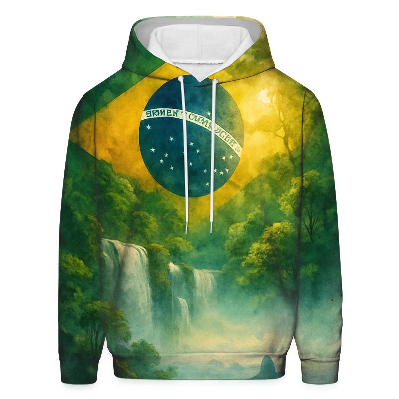 Brazil Rainforest Banner printed hoodies