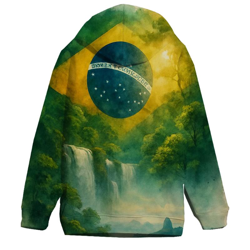 Brazil Rainforest Banner printed hoodies