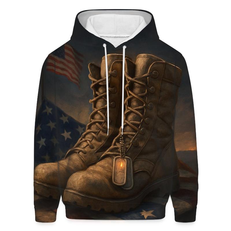 Boots At Twilight Flag custom hoodies