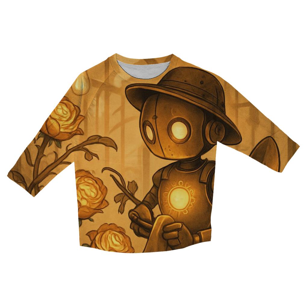 Solar Garden Automaton designer 3/4 sleeve blouses