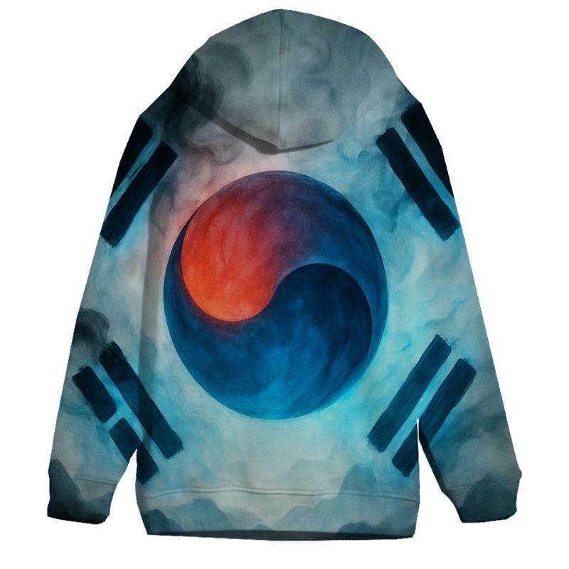 South Korea Celestial Fabric zip-up hoodies